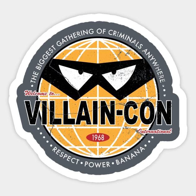 Villain-Con Sticker by mattsinor